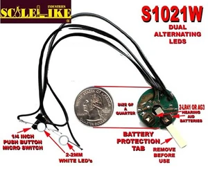 SCALELIKE S1021W DUAL HELLWEISSE STROBOSKOPLICHTER STOLZ GEBAUT IN AMERIKA NEU IM KARTON - Bild 1 von 1