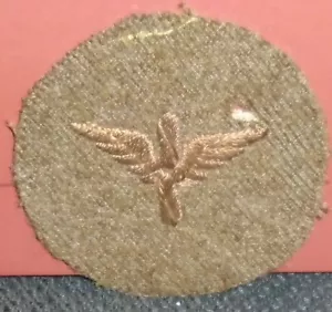 WW1 - U.S. ARMY AIR FORCE PFC PATCH ON WOOL - Picture 1 of 3