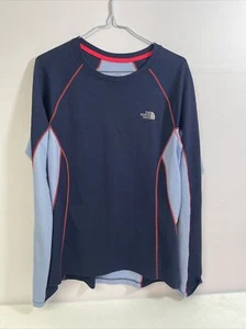 The North Face Shirt Damen Large Blau Flashdry Athletic Langarm Gym Workout - Bild 1 von 13