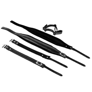 High Quality PU Leather Accordion Straps Black Black 120/60 bass 2023 USA - Picture 1 of 6