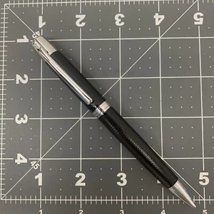 Vintage Bill Blass Mechanical Pencil Black Textured Body Chrome Accents - Picture 1 of 8