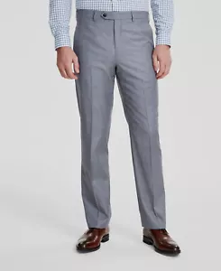 Michael Kors Men's Gray Classic-Fit Wool-Blend Stretch Suit Pants Size 36W 30L - Picture 1 of 1
