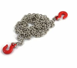 Yeah Racing YA-0357 1/10 Rock Crawler Accessorie 96cm Long Chain w/Hook Red - Picture 1 of 2