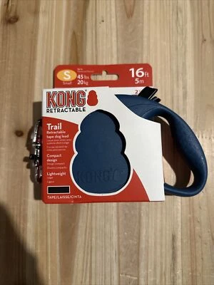 KONG Trail Retractable 16ft Tape Dog Lead - Small - Up To 45 Lbs.  - NEW - Image 1 of 2