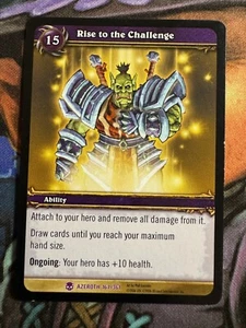Juego de cartas coleccionables World of Warcraft Azeroth 167/361 Rise to the Challenge - Imagen 1 de 2