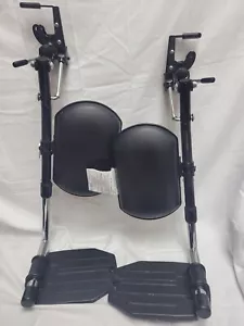 Invacare Wheelchair Elevating Legrests Composite Footplate T94HAP Black - Picture 1 of 10
