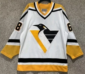 CCM Authentic Center Ice Pittsburgh Penguins Jaromir Jagr Hockey Jersey Size 44 - Picture 1 of 13