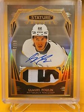 2022-23 UD Stature Samuel Poulin #'d 02/10 Rookie Patch Auto RPA SSP