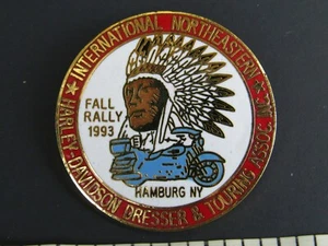 Harley-Davidson Dresser-Touring-Association Int'l N.E. 1993 Hamburg, NY Pin - Picture 1 of 3
