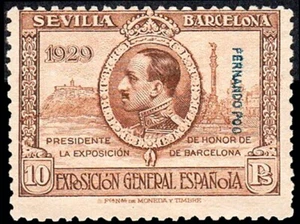 Fernando Poo - Edi (*) 178 - 1929 - Exposición Sevilla y Barcelona - Descarnado - Imagen 1 de 1