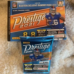 2021 Panini Prestige NFL Football Factory Sealed Blaster Pack of 8 Cards - Picture 1 of 2