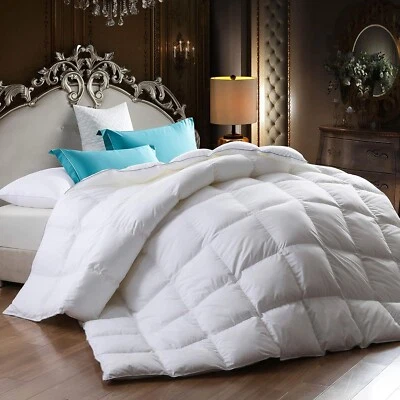 GKSTYLEHOUSE Goose Feather Duvet Ultra Soft, Hotel Quality Collection All-Season Duvets Quilt