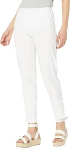 Krazy Larry Stretchy Pull-On Skinny Pants with Back Slit white SZ 14 - Picture 1 of 4