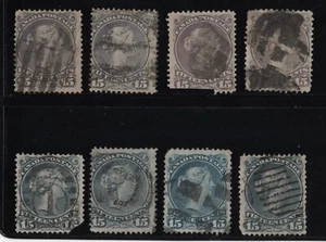 Small lot Large Queen 15c Canada used - Picture 1 of 2