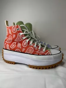 Converse Run Star Hike Hi Floral & Paisley Plateau Unisex Sneaker 11 A03296C - Bild 1 von 6
