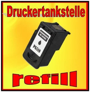 Refill Canon PG-510 512 Pixma iP 2700 2702 MP 230 240 250 260 270 272 280 282 - Bild 1 von 3