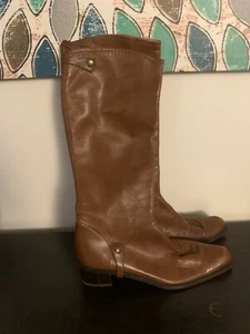 Stuart Weitzman Women Tall Boots Genuine Leather Brown Size 8.5M - Picture 1 of 9