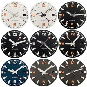 31mm sterile watch Dial and hands Fit NH35 Miyota 8215 821A 8205 ETA 2836/2824 - Picture 1 of 25
