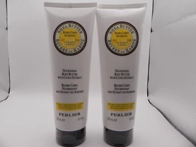2x Manteca de Karité Nutritiva Perlier Extracto de Cítricos 250 ml/8,4 oz NUEVO Foto 1 de 4