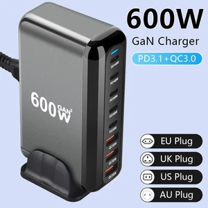Estación de carga de escritorio multi USB de 600 W tipo C PD 140 W carga rápida para iPhone - Imagen 1 de 14