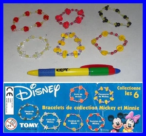 Disney Mickey & Minnie Set 6 Bands Bracelets Fashion Baby Original COOL THINGS - Picture 1 of 1