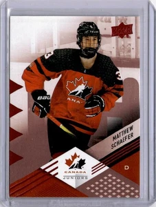 Matthew Schaefer ROSE GOLD FOIL #25 2024 UD Team Canada Juniors Islanders - Picture 1 of 2