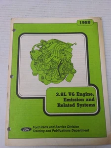 1988 Ford 3.8L V6 Engine, and Emissions Related Systems Training Manual - Bild 1 von 13