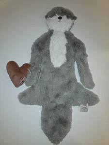Slumberkins Peluche Lontra Piatta Lovey Coperta di Sicurezza Cuore 2020 - Foto 1 di 7