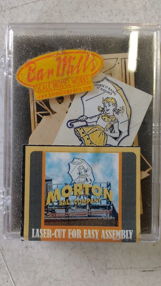 Kit de vallas publicitarias Bar Mills 92102 HO Morton Salt Company Foto 1 de 1