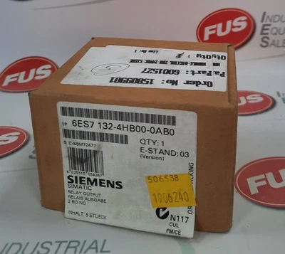 Siemens 6ES7 132-4HB00-0AB0 Relay Output X5 Pieces - Image 1 of 2