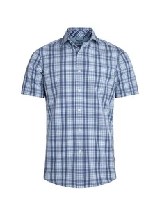 NEW Chaps Men Short Sleeve Everyday Performance Shirt, UPF 50, Size L - Picture 1 of 5