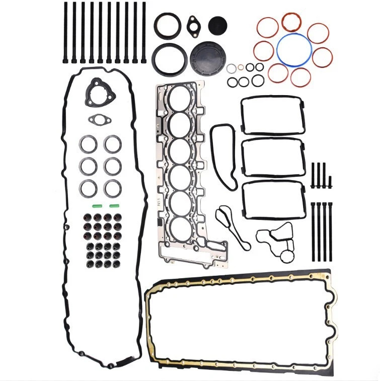 Engine Overhaul Gasket Seals Kit w/ Head Bolts 11122165470 For BMW 335i X3 X5 X6 - Image 1 of 4