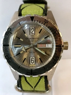 CAUNYMATIC 25 RUBIS AUTOMÁTICO ESFERA GRIS SUIZO HOMBRE ESTADO DE FUNCIONAMIENTO Foto 1 de 4