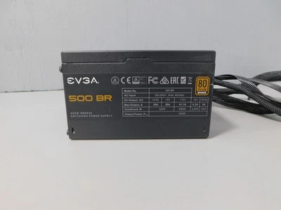 EVGA 500 BR 80 Plus Bronze 500W Desktop Power Supply PSU - Image 1 of 3
