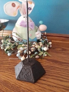 Pico de metal de escritorio decorativo vintage de hierro fundido para recibos/facturas - Imagen 1 de 6