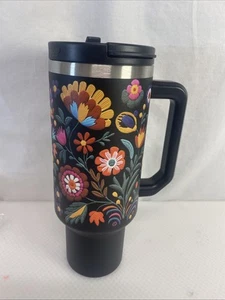 New Juggy Mexican Embroidery Bordado 40 OZ Stainless DuoLid Tumbler Special Ed - Picture 1 of 10
