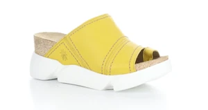 Sandalias de cuña Fly London SIVE 866 Fly AMARILLO de cuero EE. UU. 9-9,5 UE 40 - Imagen 1 de 6