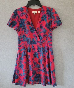 Jack Wills Fabulously British Womens Floral Print Mini Dress Size 8 Pockets - Picture 1 of 15