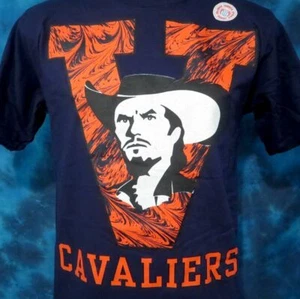 NOS vtg 90s UNIVERSITY OF VIRGINIA CAVALIERS T-Shirt LARGE wahoos single stitch - Picture 1 of 9
