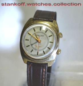 "Poljot" ~18J Signal cal.2612.1 Russian c.1979's GP case Alarm Men's Wristwatch - Picture 1 of 9