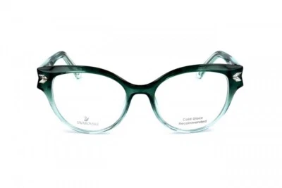 Marco de gafas de plástico redondo ombre verde Swarovski SK5266 095 51-17-140 RX Foto 1 de 3