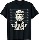 Trump Mugshot 2024 President T-Shirt Stand For President Mens Women XL 2XL L 3XL