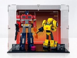 BRIXBOX Display case for LEGO® Icons Optimus Prime 10302 & Bumblebee 10338 - Picture 1 of 12
