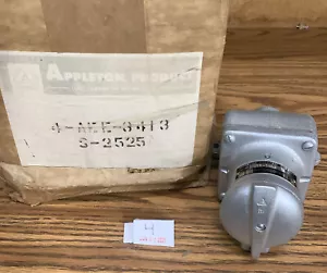 (1) Appleton AEE-3413 30 Amp 600 Volt 4w 4p No Box Included - Picture 1 of 7
