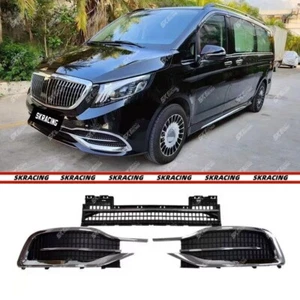 Front Bumper Grille Lower Mesh Kits Fits Mercedes Benz V Class W447 V250 2020+ - Picture 1 of 11
