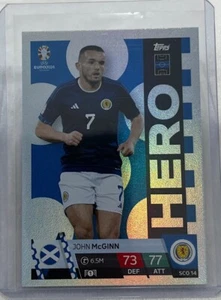 John McGinn 2024 Topps Match Attax UEFA Euro Hero Soccer Card#SCO14 Scotland - Picture 1 of 2
