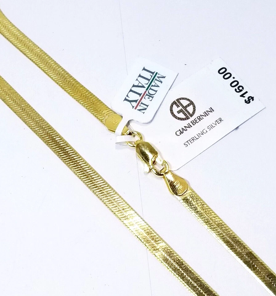 Collar Giani Bernini oro sobre plata de ley 4,5 mm espiga 20" Foto 1 de 4