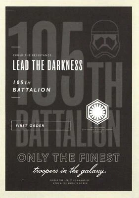 Star Wars Rise Skywalker Series 1 CRUSH THE RESISTANCE Insert Card CR-8 - Image 1 of 2