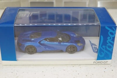 1/43 TrueScale 2015 Ford GT - 2015 Detroit Auto Show Liquid Blue 15OEM50 - Image 1 of 4
