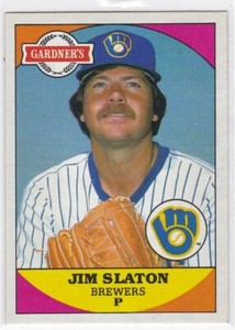 1983 Topps Gardner's Bakery #17 Jim Slaton Brewers Free Shipping!